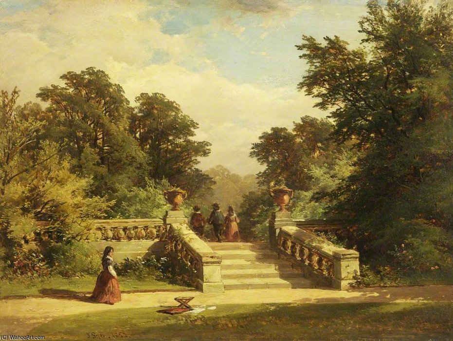 WikiOO.org - אנציקלופדיה לאמנויות יפות - ציור, יצירות אמנות John Syer - Entrance To Haddon Hall