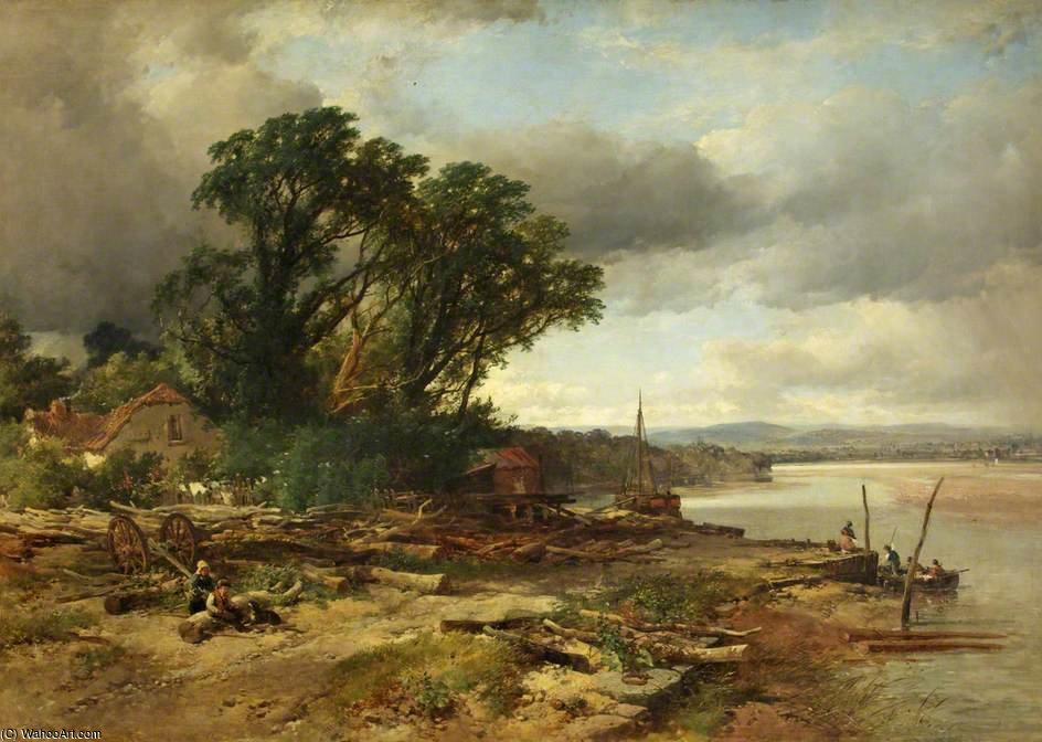 WikiOO.org - Encyclopedia of Fine Arts - Målning, konstverk John James Syer - The River Avon