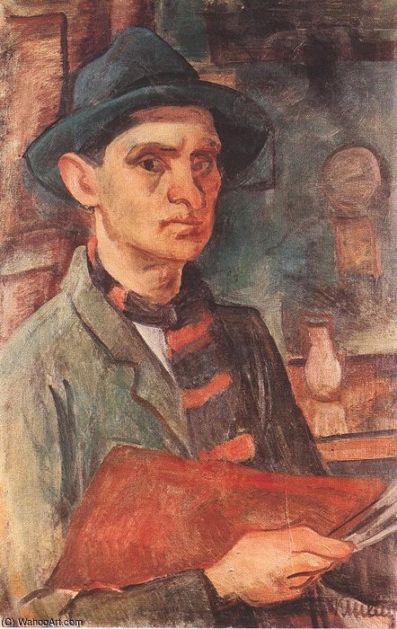 WikiOO.org - Енциклопедія образотворчого мистецтва - Живопис, Картини
 Janos Kmetty - Self-portrait