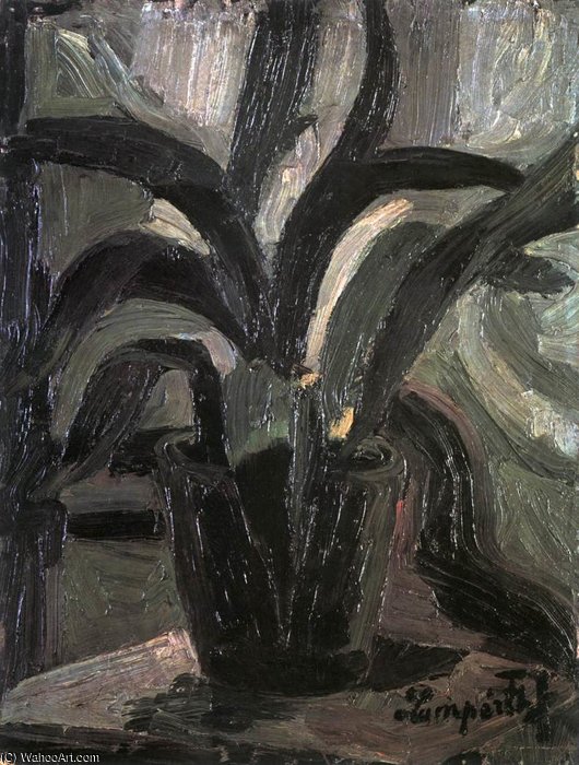 Wikioo.org - The Encyclopedia of Fine Arts - Painting, Artwork by Jozsef Nemes Lamperth - Plant Still-life