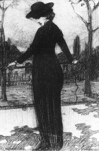 WikiOO.org - Enciklopedija dailės - Tapyba, meno kuriniai Gulacsy Lajos Kalman - Woman With Riding Whip