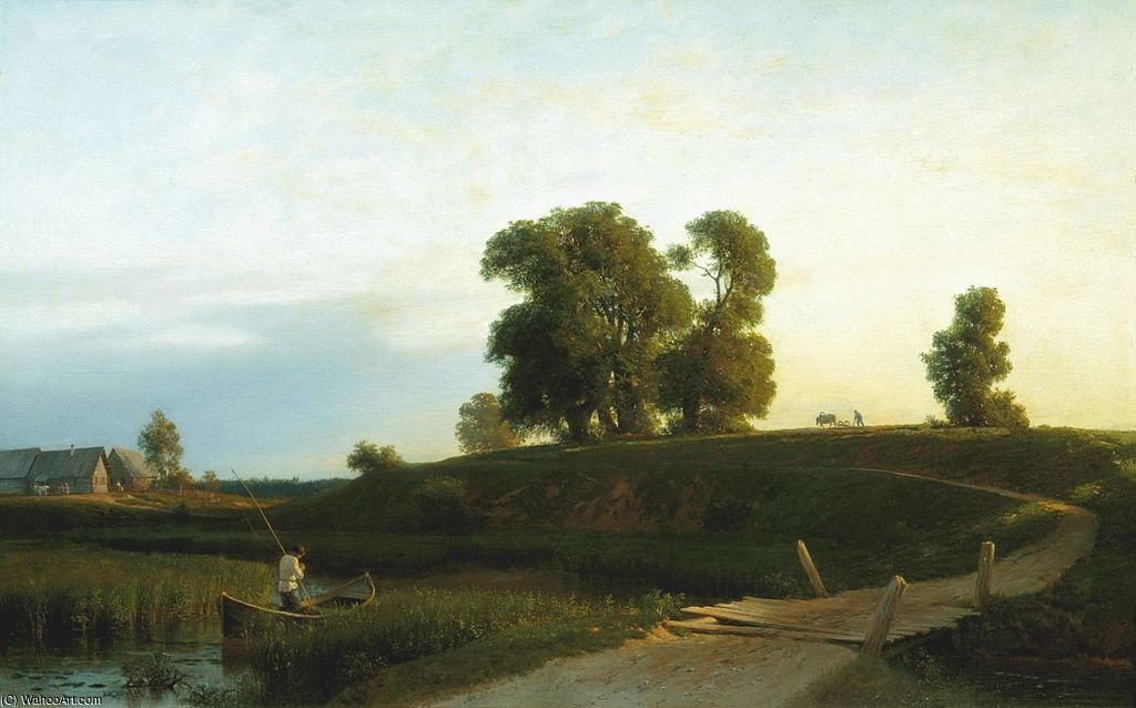 Wikioo.org - The Encyclopedia of Fine Arts - Painting, Artwork by Lev Felixovich Lagorio - View Of Lakhta In The Neighborhood Of St. Petersburg