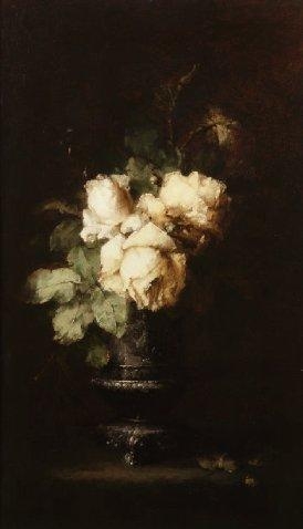 Wikioo.org - The Encyclopedia of Fine Arts - Painting, Artwork by Margaretha Roosenboom - White Roses