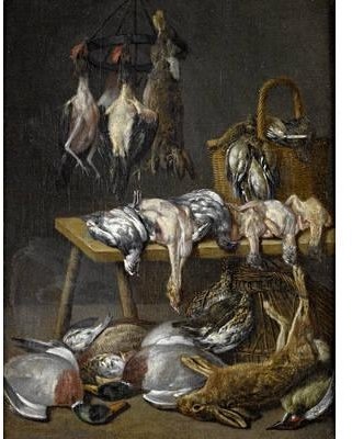 WikiOO.org - Encyclopedia of Fine Arts - Maľba, Artwork Matheus Van Helmont - A Larder Still Life