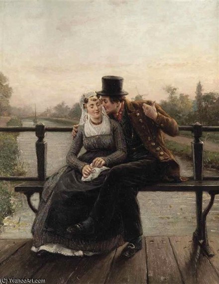WikiOO.org - Enciklopedija likovnih umjetnosti - Slikarstvo, umjetnička djela Otto Eerelman - A Romantic Proposal