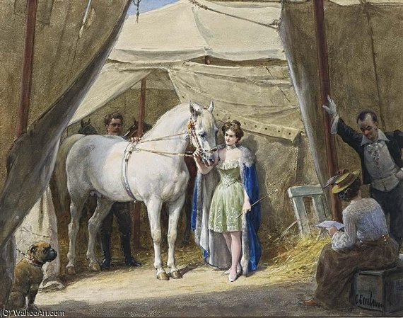 WikiOO.org - Encyclopedia of Fine Arts - Målning, konstverk Otto Eerelman - At The Circus