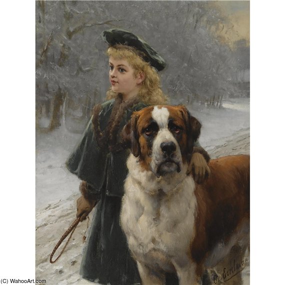 WikiOO.org - Encyclopedia of Fine Arts - Målning, konstverk Otto Eerelman - In The Snow