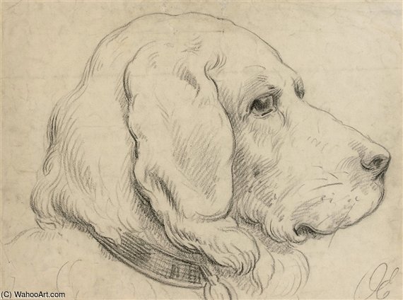 Wikioo.org - Die Enzyklopädie bildender Kunst - Malerei, Kunstwerk von Otto Eerelman - Study Of A Dog