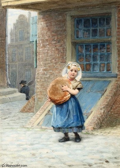 WikiOO.org - Encyclopedia of Fine Arts - Maľba, Artwork Otto Eerelman - Zeelandish Girl