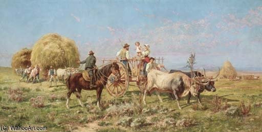 WikiOO.org - Encyclopedia of Fine Arts - Målning, konstverk Pietro Barucci - Harvest Time