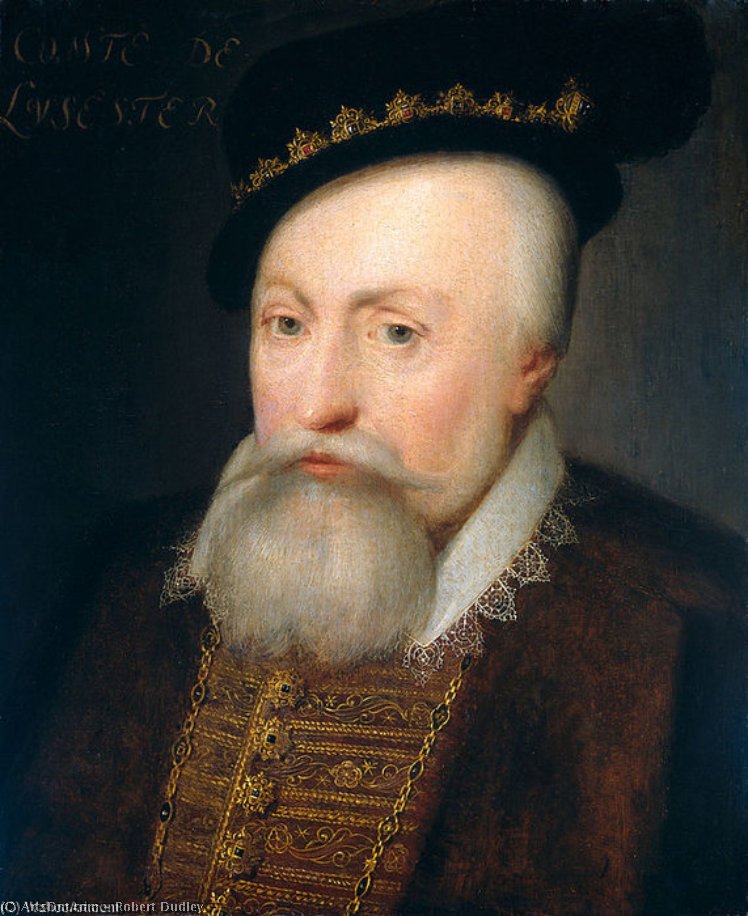 WikiOO.org - Encyclopedia of Fine Arts - Maľba, Artwork Robert Dudley - Portrait Of Robert Dudley