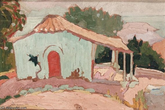 WikiOO.org - Εγκυκλοπαίδεια Καλών Τεχνών - Ζωγραφική, έργα τέχνης Spyros Papaloukas - A House In Porto Rafti