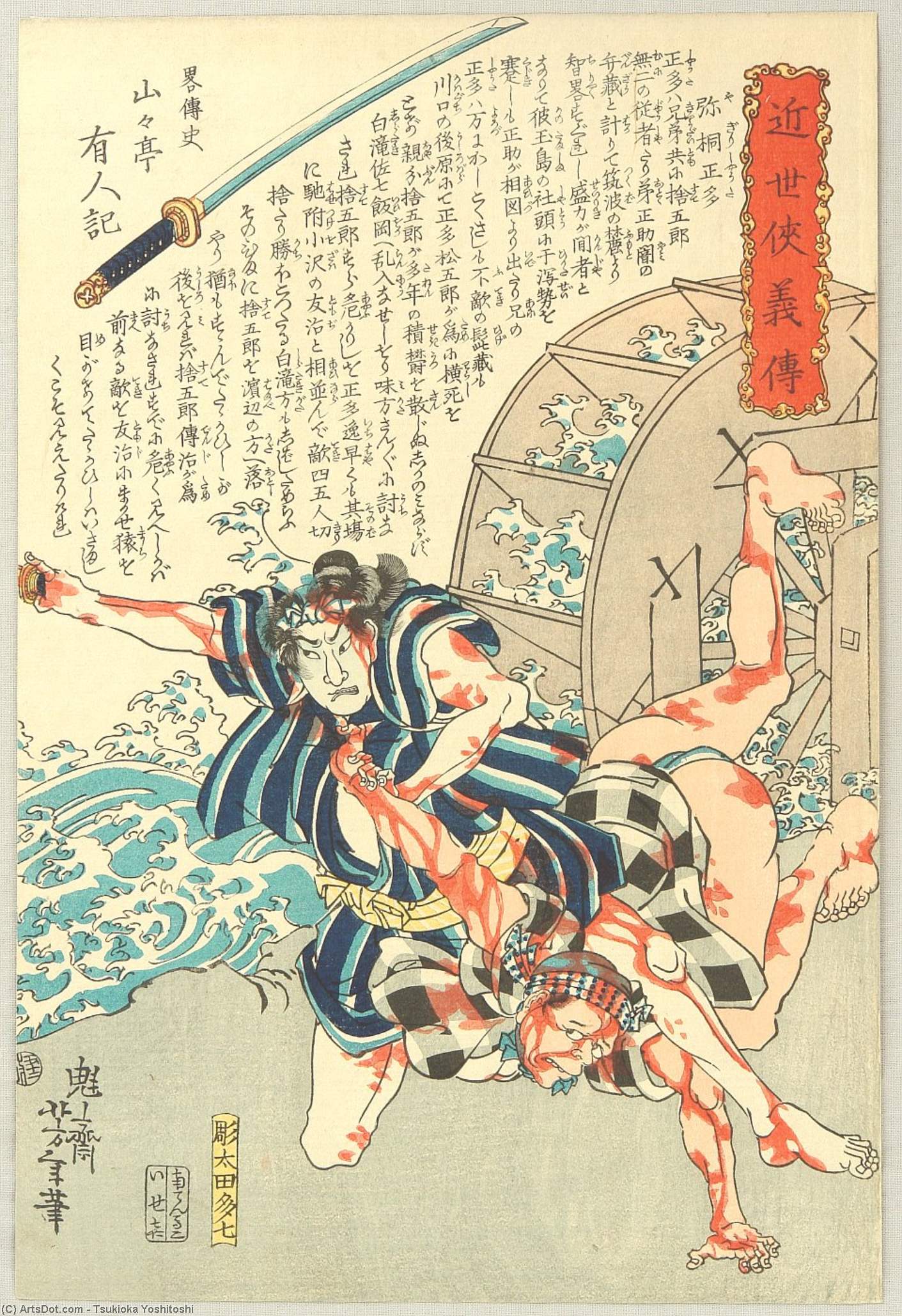 WikiOO.org - Enciklopedija likovnih umjetnosti - Slikarstvo, umjetnička djela Tsukioka Yoshitoshi - Biographies Of Modern Men