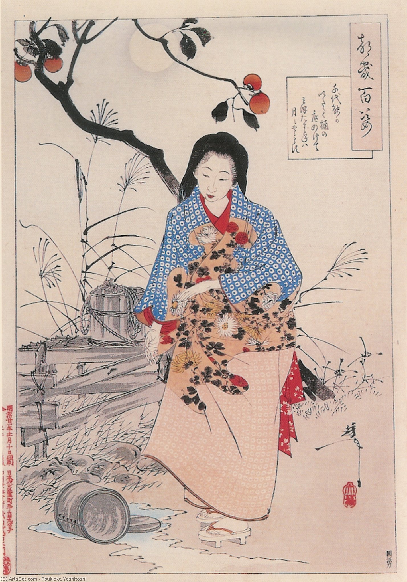WikiOO.org - Encyclopedia of Fine Arts - Maalaus, taideteos Tsukioka Yoshitoshi - Lady Chiyo