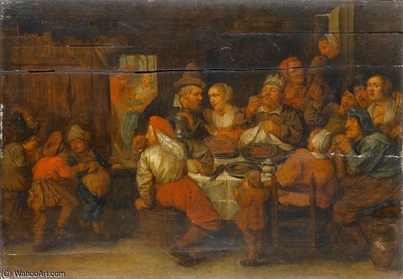Wikioo.org - The Encyclopedia of Fine Arts - Painting, Artwork by Willem Van Herp The Elder - King Drinks