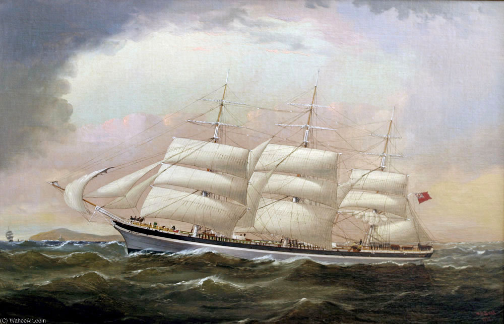 WikiOO.org - Güzel Sanatlar Ansiklopedisi - Resim, Resimler William H Yorke - Ship Majestic