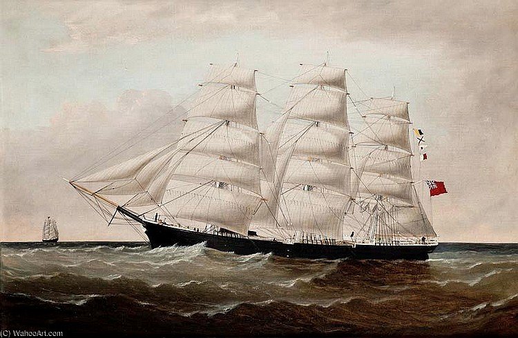WikiOO.org - Encyclopedia of Fine Arts - Målning, konstverk William H Yorke - The Connemara In Foul Weather