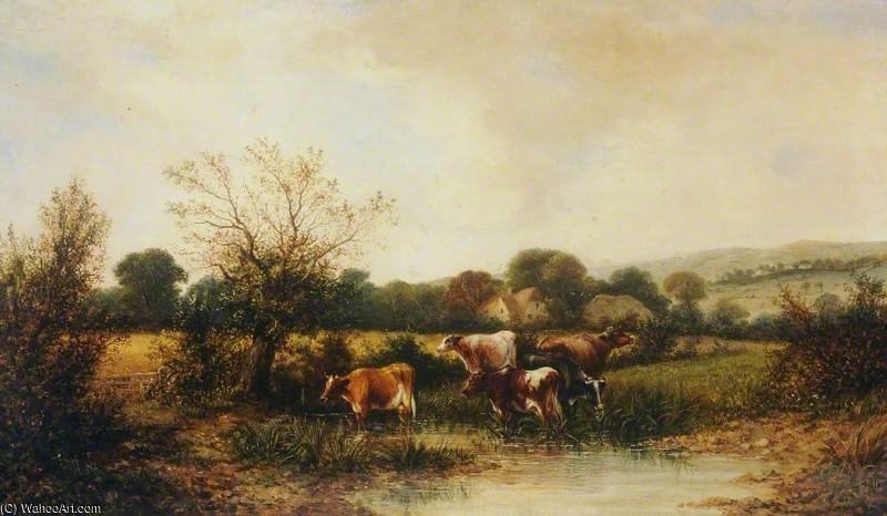 WikiOO.org - Encyclopedia of Fine Arts - Maleri, Artwork William Meadows - Rural Scenery