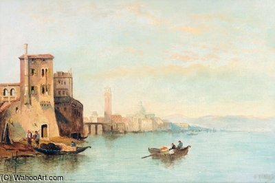 Wikioo.org - Die Enzyklopädie bildender Kunst - Malerei, Kunstwerk von William Meadows - Die Lagune von Venedig