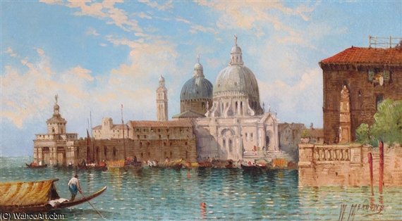 WikiOO.org - Enciclopédia das Belas Artes - Pintura, Arte por William Meadows - The Salute, Venice
