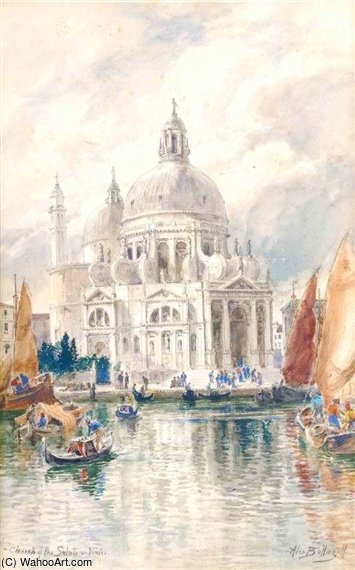 Wikioo.org - สารานุกรมวิจิตรศิลป์ - จิตรกรรม Alexander Ballingall - Santa Maria Della Salute, Venice