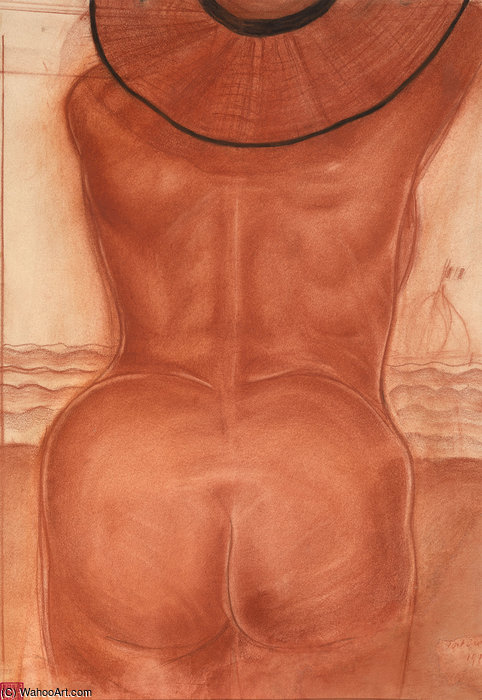 WikiOO.org - Encyclopedia of Fine Arts - Malba, Artwork Alexander Evgenievich Yakovlev - Femme Nue