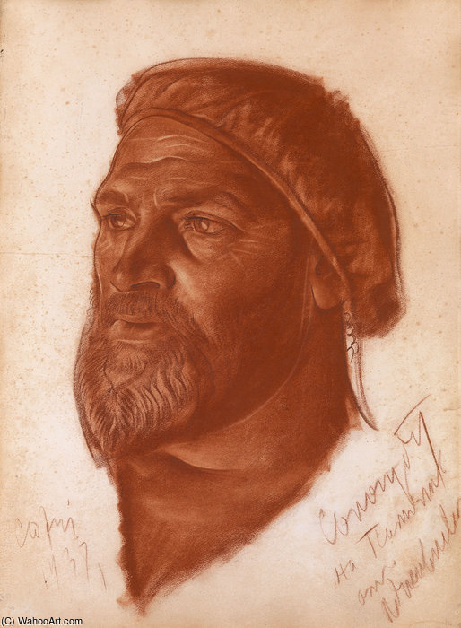 WikiOO.org - Encyclopedia of Fine Arts - Maalaus, taideteos Alexander Evgenievich Yakovlev - Portrait Of Leonid Sologub