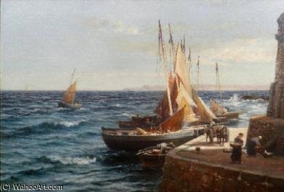 Wikioo.org - สารานุกรมวิจิตรศิลป์ - จิตรกรรม Alexander Young - Pittenweem Harbour