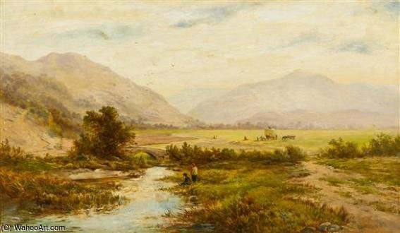 Wikioo.org - The Encyclopedia of Fine Arts - Painting, Artwork by Alfred I Glendening - English Countryside
