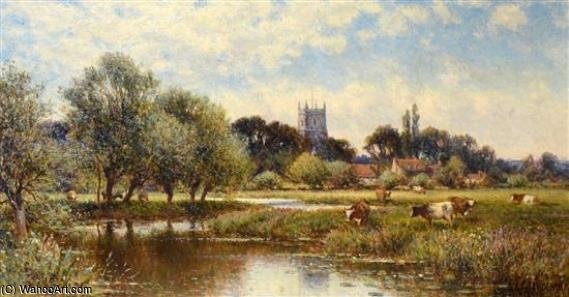 Wikioo.org - The Encyclopedia of Fine Arts - Painting, Artwork by Alfred I Glendening - Kempsford - On - Thames