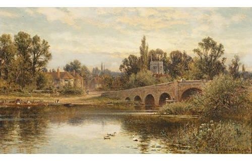 Wikioo.org - สารานุกรมวิจิตรศิลป์ - จิตรกรรม Alfred I Glendening - The Thames At Sonning