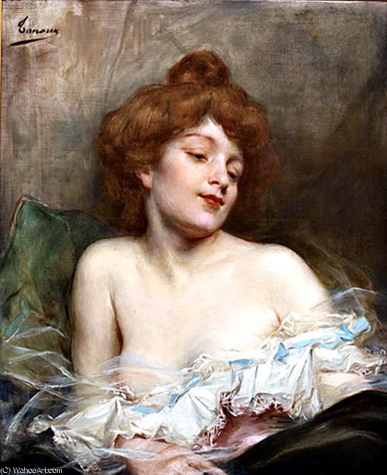Wikioo.org - The Encyclopedia of Fine Arts - Painting, Artwork by Adrien Henri Tanoux - reverie