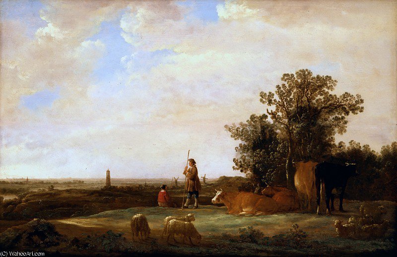 Wikioo.org - The Encyclopedia of Fine Arts - Painting, Artwork by Aelbert Jacobsz Cuyp - plain