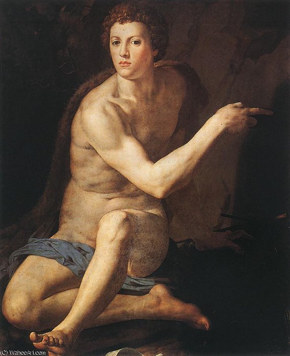 WikiOO.org - 백과 사전 - 회화, 삽화 Agnolo Bronzino - John the Baptist