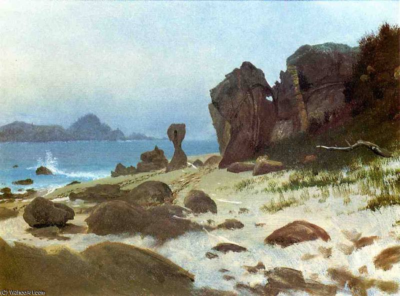 WikiOO.org - Encyclopedia of Fine Arts - Maľba, Artwork Albert Bierstadt - Bay of Monterey