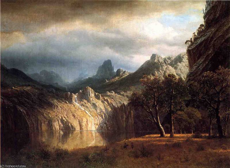 Wikioo.org – L'Enciclopedia delle Belle Arti - Pittura, Opere di Albert Bierstadt - in montagne occidentali