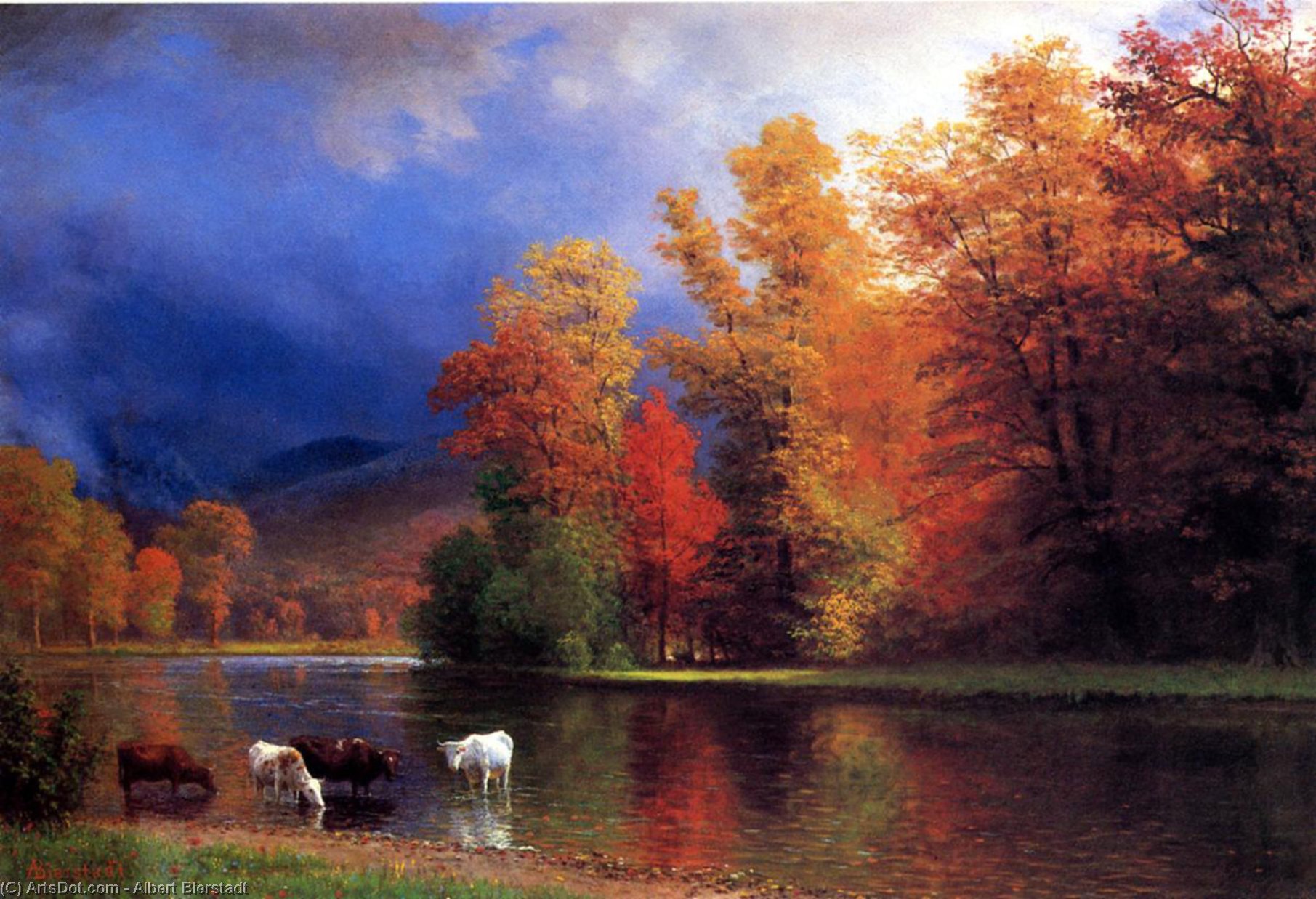 Wikioo.org - The Encyclopedia of Fine Arts - Painting, Artwork by Albert Bierstadt - On the Saco