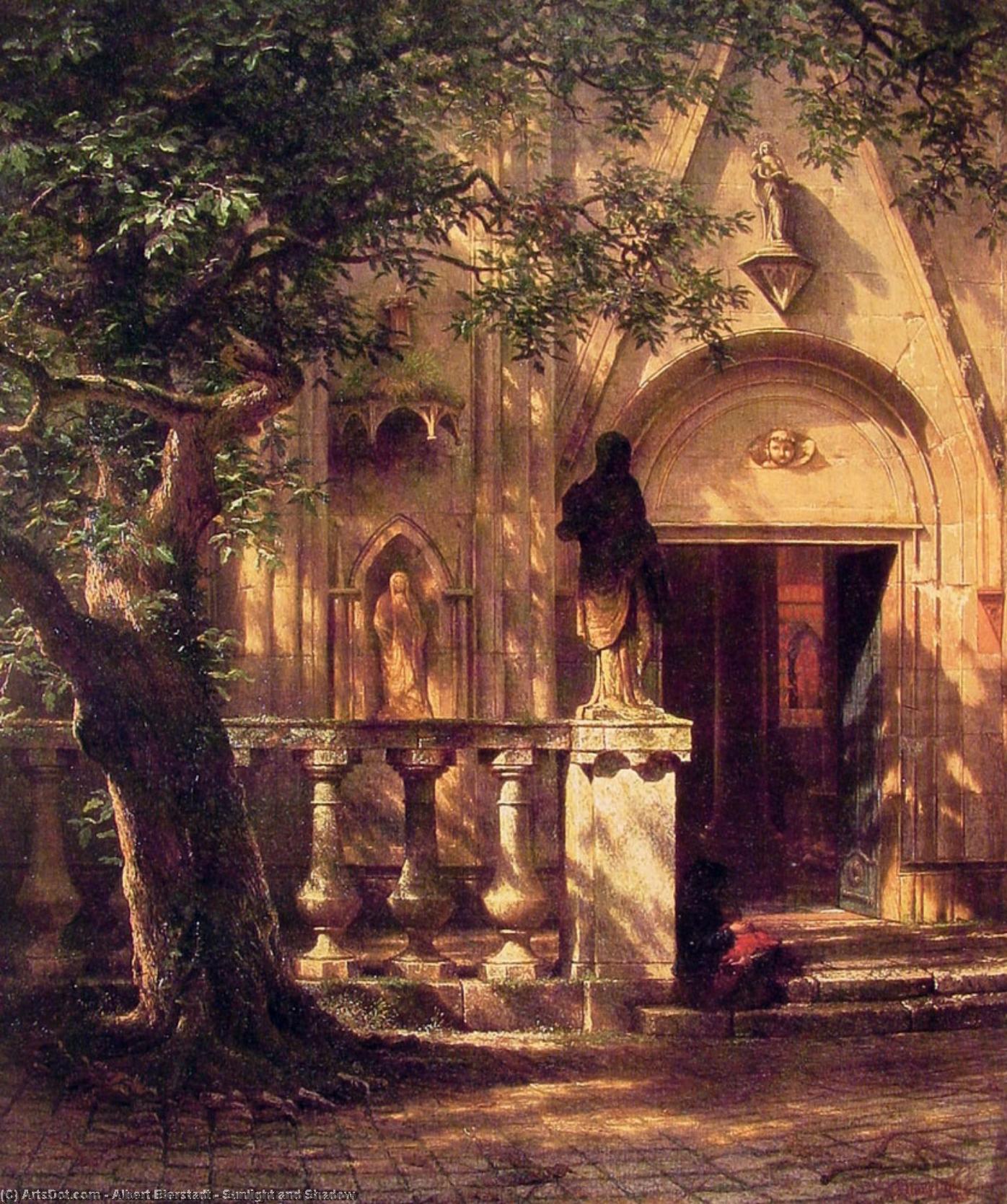 Wikioo.org - Bách khoa toàn thư về mỹ thuật - Vẽ tranh, Tác phẩm nghệ thuật Albert Bierstadt - Sunlight and Shadow