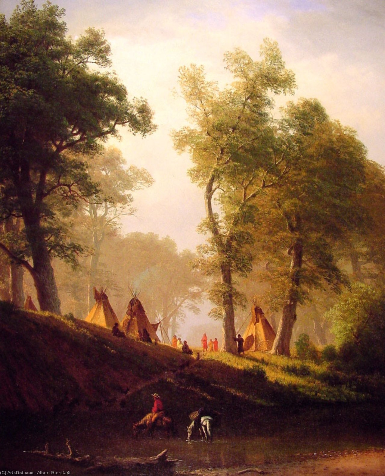 Wikioo.org - The Encyclopedia of Fine Arts - Painting, Artwork by Albert Bierstadt - the wolf river