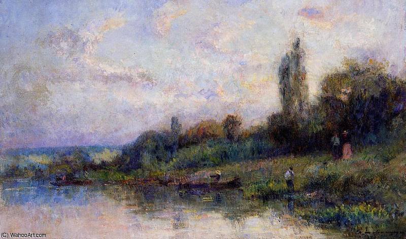 Wikioo.org - The Encyclopedia of Fine Arts - Painting, Artwork by Albert-Charles Lebourg (Albert-Marie Lebourg) - The Banks of the Seine