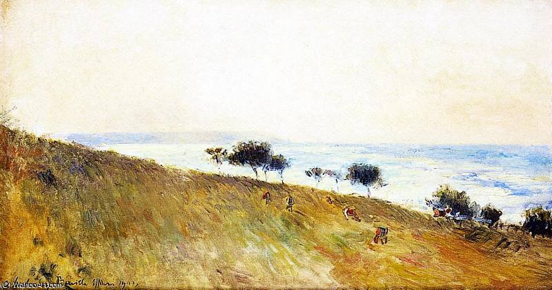 WikiOO.org - Εγκυκλοπαίδεια Καλών Τεχνών - Ζωγραφική, έργα τέχνης Albert-Charles Lebourg (Albert-Marie Lebourg) - View of Berville sur Mer