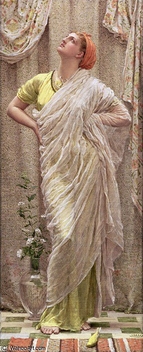 Wikioo.org - The Encyclopedia of Fine Arts - Painting, Artwork by Albert Joseph Moore - Birds of the Air