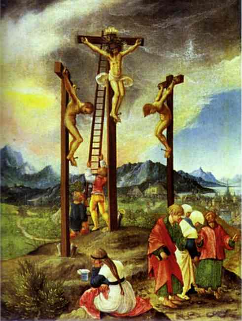 Wikioo.org - Bách khoa toàn thư về mỹ thuật - Vẽ tranh, Tác phẩm nghệ thuật Albrecht Altdorfer - crucifixion