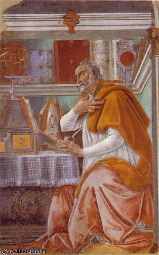 WikiOO.org - Enciklopedija likovnih umjetnosti - Slikarstvo, umjetnička djela Sandro Botticelli - st. augustine
