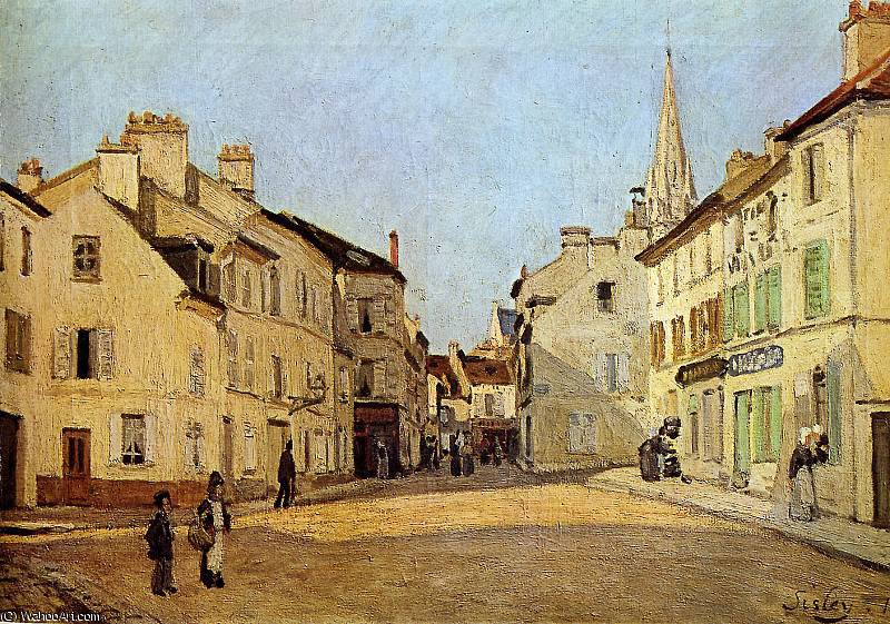 Wikioo.org - The Encyclopedia of Fine Arts - Painting, Artwork by Alfred Sisley - Place in Argenteuil Sun
