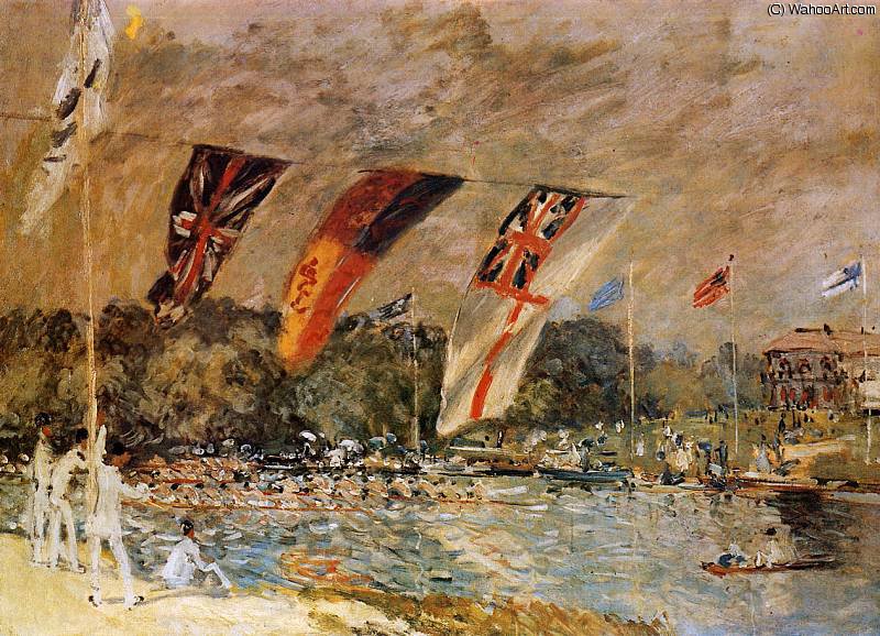 Wikioo.org - สารานุกรมวิจิตรศิลป์ - จิตรกรรม Alfred Sisley - The regatta Sun