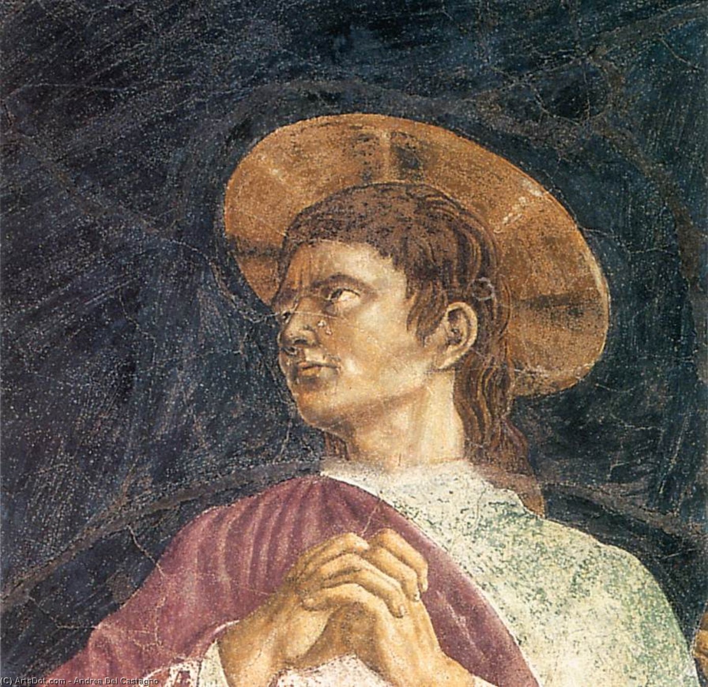 WikiOO.org - Encyclopedia of Fine Arts - Maleri, Artwork Andrea Del Castagno - crucifixion