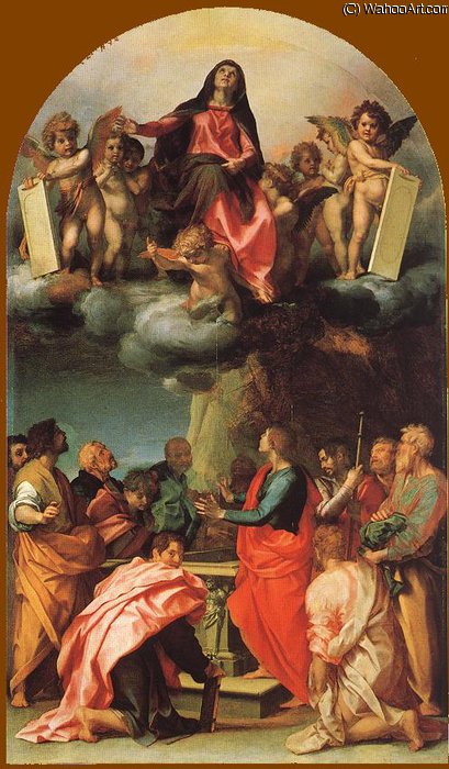 WikiOO.org - Encyclopedia of Fine Arts - Maľba, Artwork Andrea Del Sarto - Assumption of the Virgin