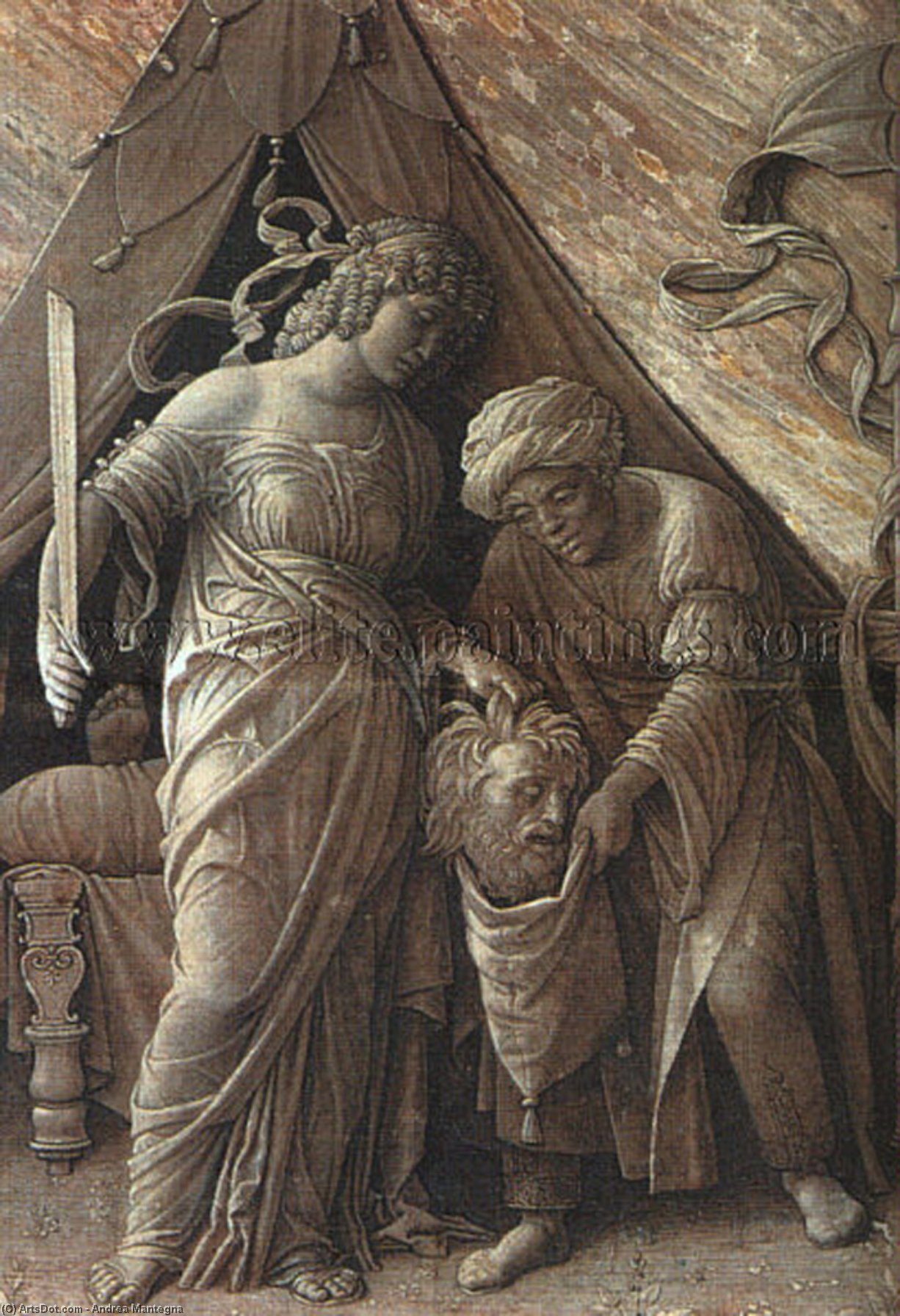 Wikioo.org - สารานุกรมวิจิตรศิลป์ - จิตรกรรม Andrea Mantegna - a judith and holofernes