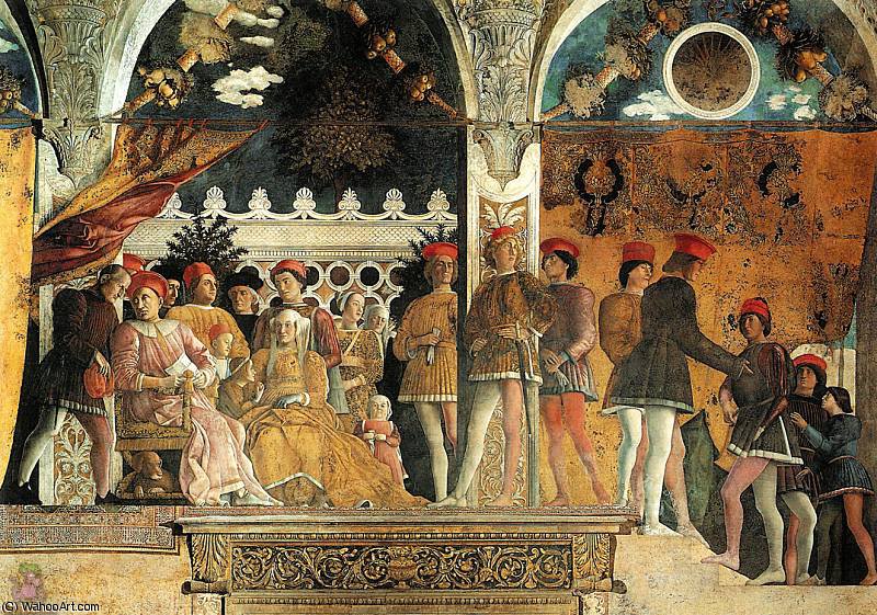Wikioo.org – L'Enciclopedia delle Belle Arti - Pittura, Opere di Andrea Mantegna - Fotocamera degli sposi ( particolare - )